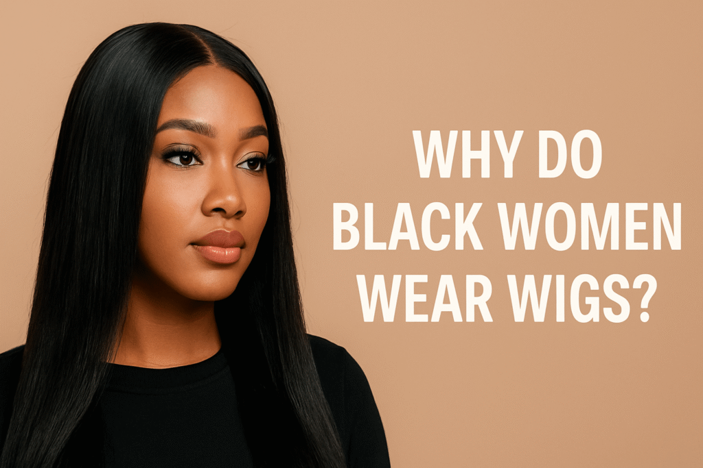 why do black women wear wigs